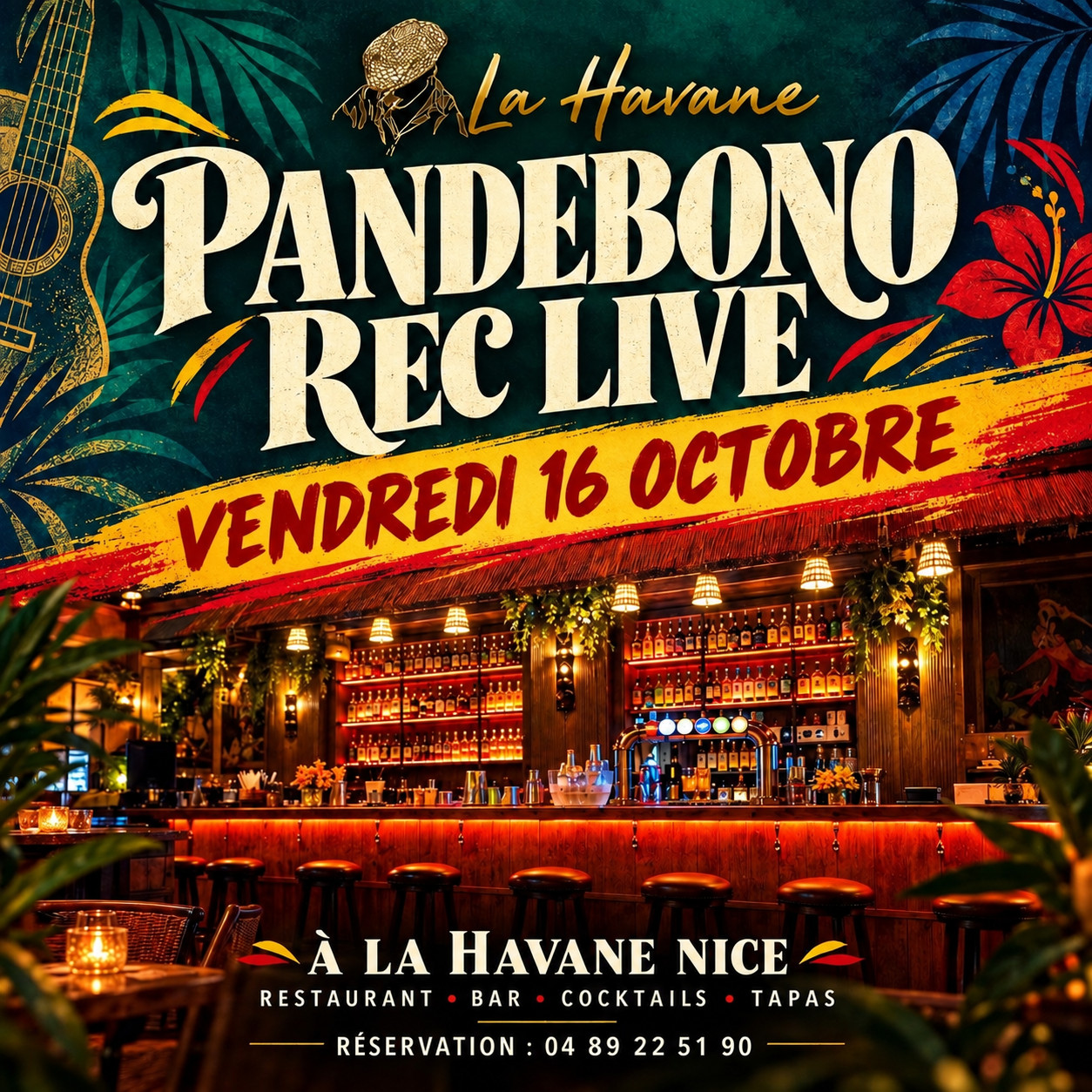 Pandebono Rec Live - Vendredi 16 octobre à La Havane Nice