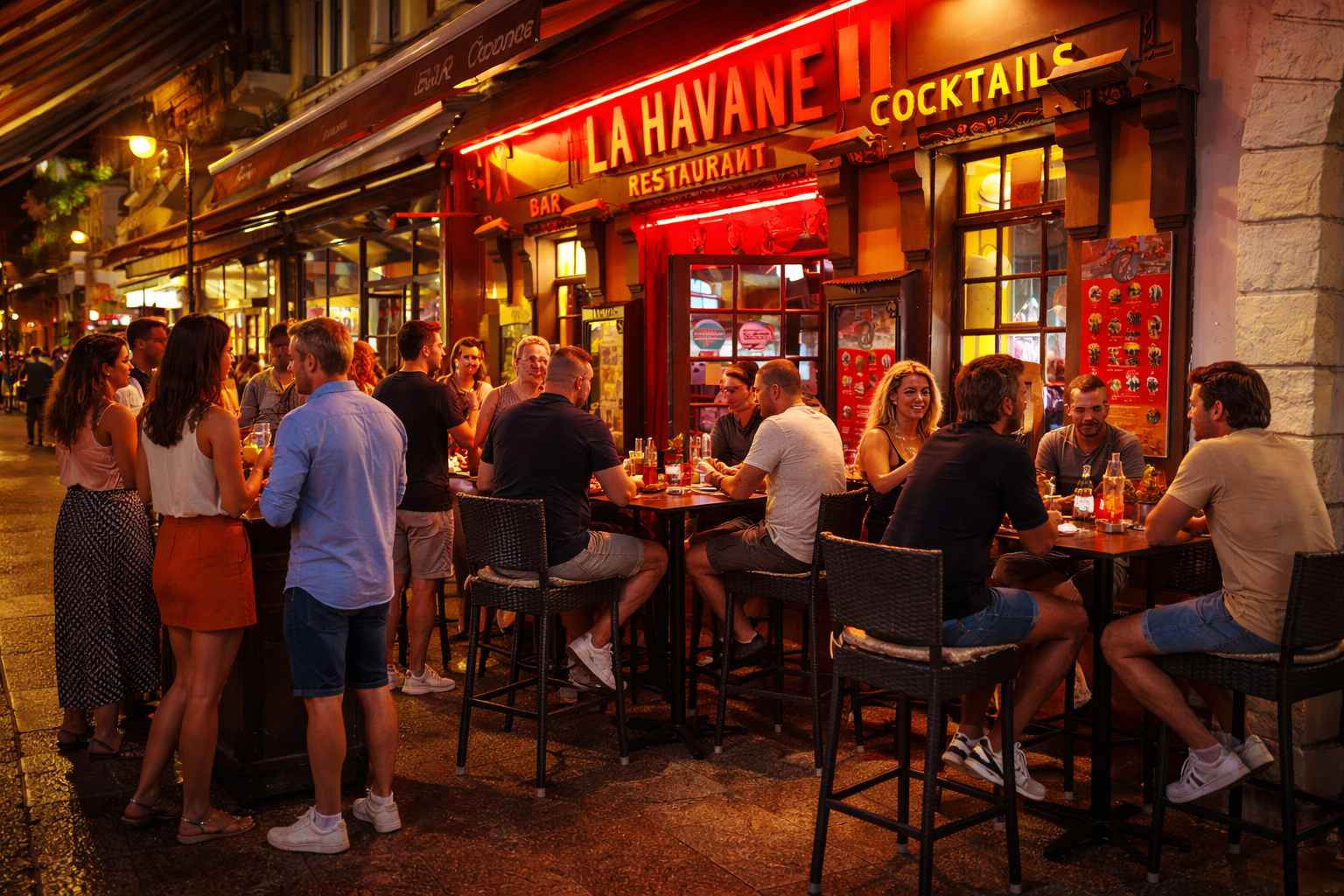 Terrasse proche de la plage