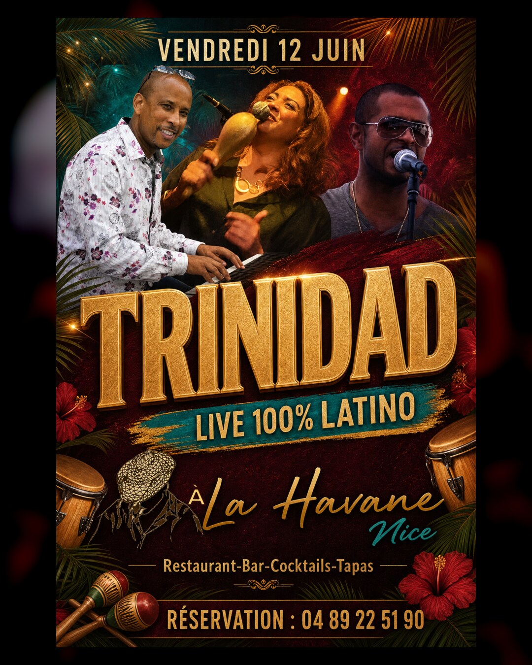 Trinidad Live 100% Latino - Vendredi 12 juin à La Havane Nice