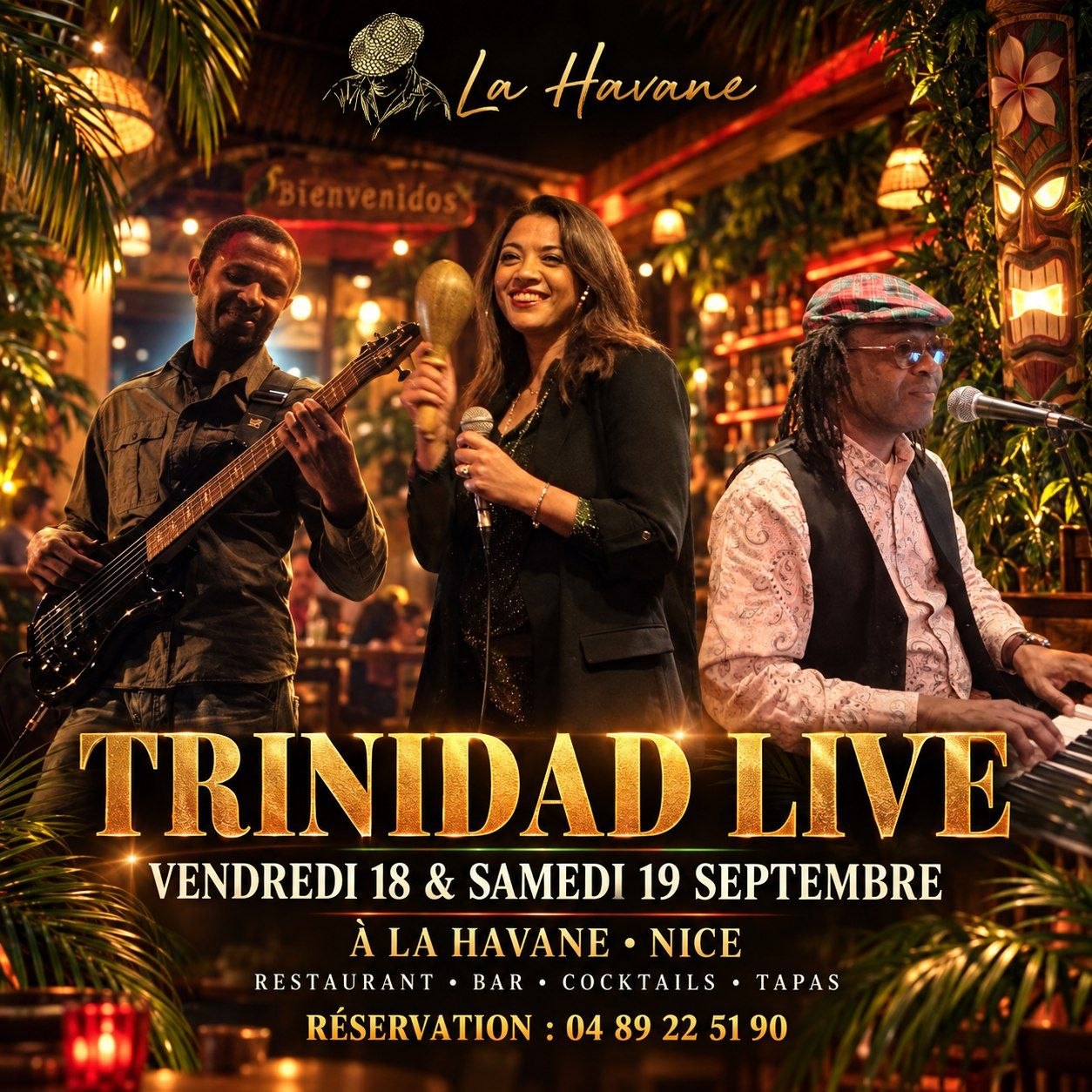 Trinidad Live - Vendredi 18 et samedi 19 septembre à La Havane Nice