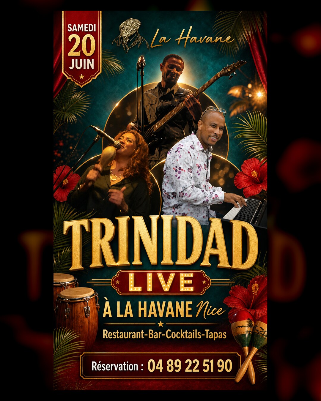 Trinidad Live - Samedi 20 juin à La Havane Nice