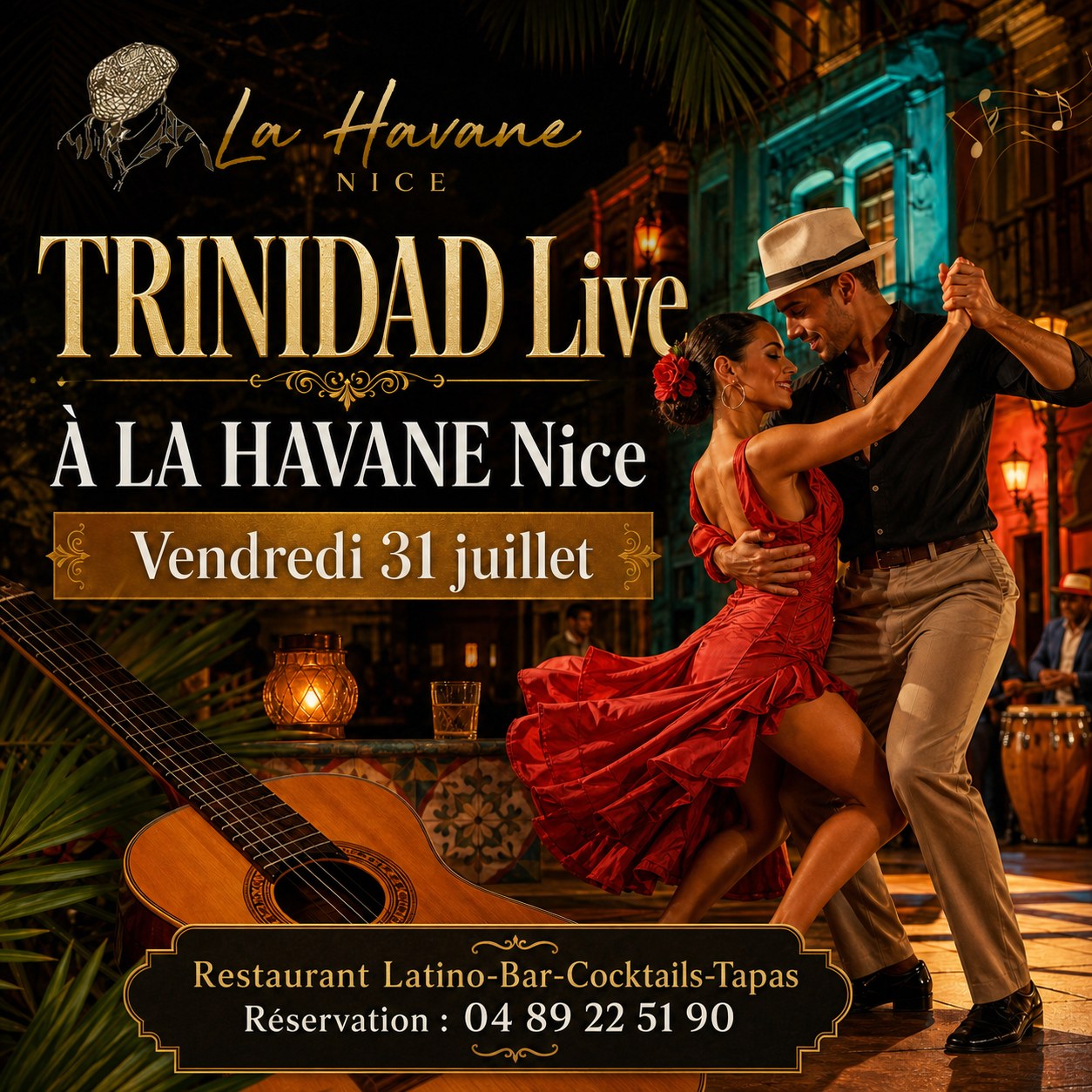 Trinidad Live - Vendredi 31 juillet à La Havane Nice